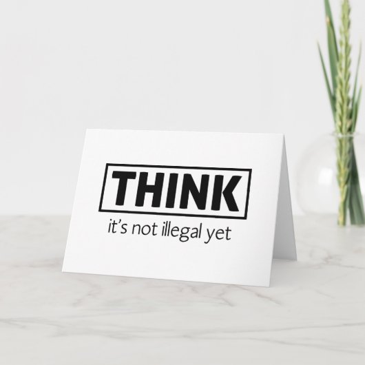 Niet illegaal bedankkaart (Voorkant)