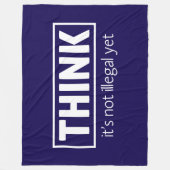 Niet illegaal fleece deken (Voorkant)