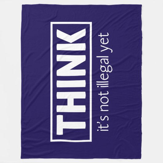 Niet illegaal fleece deken (Voorkant)