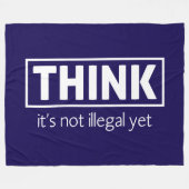 Niet illegaal fleece deken (Voorkant (Horizontaal))