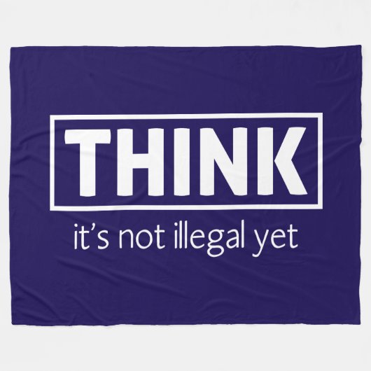 Niet illegaal fleece deken (Voorkant (Horizontaal))