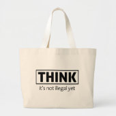 Niet illegaal grote tote bag (Voorkant)