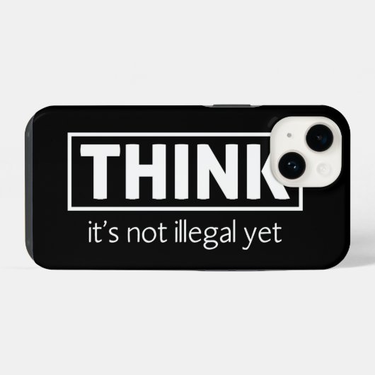 Niet illegaal iPhone hoesje (Achterkant horizontaal)