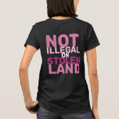 Niet illegaal op gestolen land Geen Koningsdag-pro T-shirt (Achterkant)