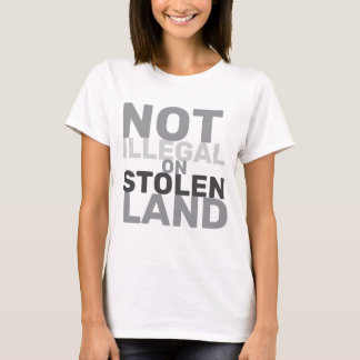 Niet illegaal op gestolen land Geen Koningsdag-pro T-shirt