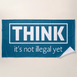 Niet illegaal strandlaken