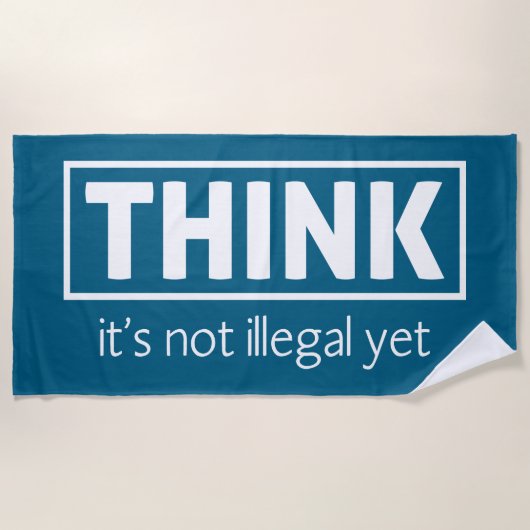 Niet illegaal strandlaken (Voorkant)