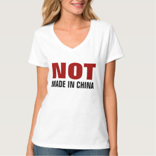 NIET in China vervaardigd T-shirt