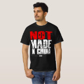 niet in china vervaardigde gulden t-shirt (Voorkant volledig)