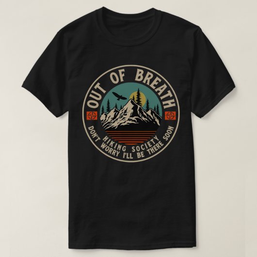Niet in de Breath Hiking Society T-shirt (Design voorkant)