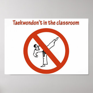 niet in de klas poster