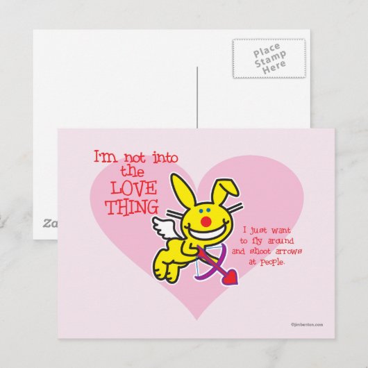 Niet in de liefde briefkaart (Voorkant / Achterkant)