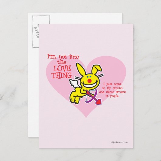 Niet in de liefde briefkaart (Voorkant / Achterkant)