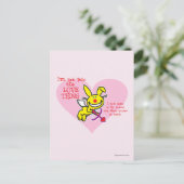 Niet in de liefde briefkaart (Staand voorkant)