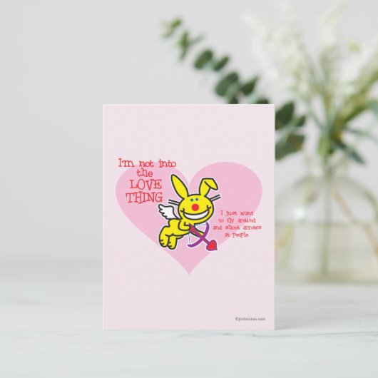 Niet in de liefde briefkaart (Staand voorkant)