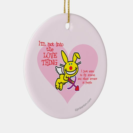 Niet in de liefde keramisch ornament (Rechts)