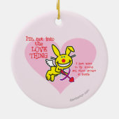 Niet in de liefde keramisch ornament (Achterkant)