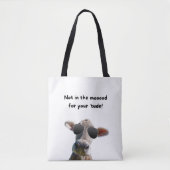 Niet in de Mood Koe Canvas tas (Voorkant)