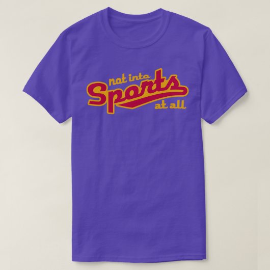 Niet in de sport t-shirt (Design voorkant)