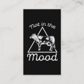 Niet in de stemming Funny Cow Farming Humor Farmer Visitekaartje (Voorkant)