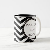 Niet in de stemming tweekleurige koffiemok (Voorkant rechts)