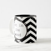 Niet in de stemming tweekleurige koffiemok (Voorkant links)