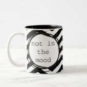 Niet in de stemming tweekleurige koffiemok (Links)
