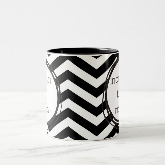 Niet in de stemming tweekleurige koffiemok (Center)