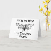 Niet in de stemming voor de Cicada broedsels Kaart (Gele Bloem)