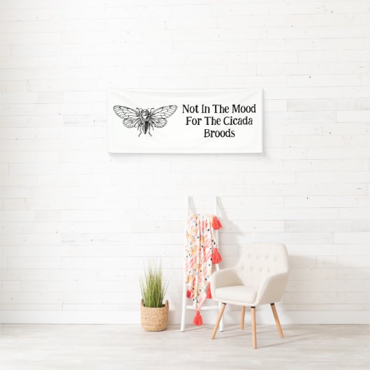 Niet in de stemming voor de Cicada broedsels Spandoek (Insitu)