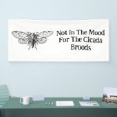 Niet in de stemming voor de Cicada broedsels Spandoek (Beurs)