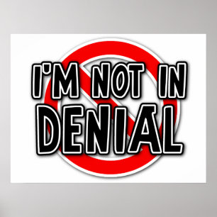 Niet in Denial Funny Poster