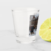 Niet in dienst shot glas (Links)