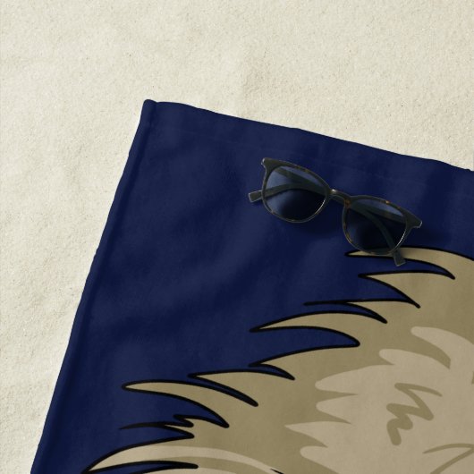 Niet in gebruik genomen Funny Emu Pun Beach Towel Strandlaken (In situ)