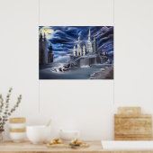 Niet in kaart gebracht poster (Keuken)