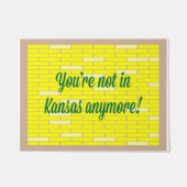 Niet in Kansas meer Doormat Deurmat (Voorkant)