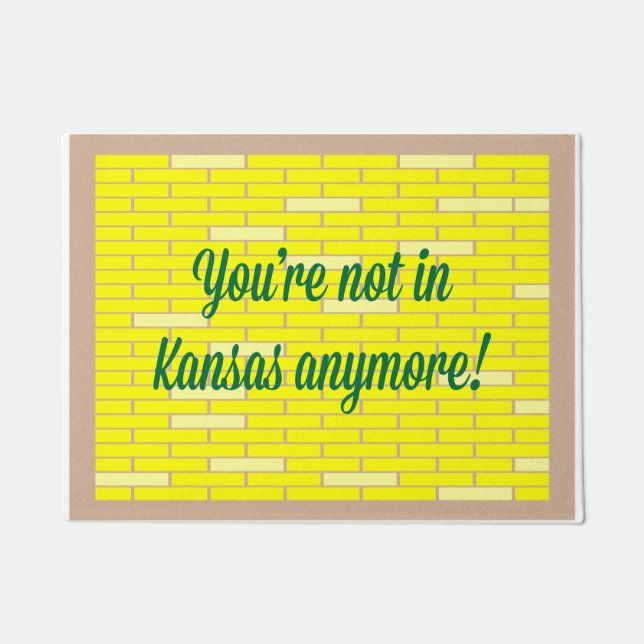 Niet in Kansas meer Doormat Deurmat (Voorkant)