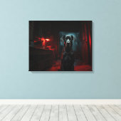 "Niet in mijn huis" Canvas Afdruk (Insitu (Houten vloer))