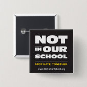 Niet in onze Button op school (Voorkant /achterkant)