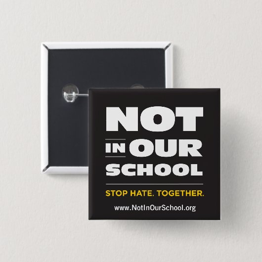 Niet in onze Button op school (Voorkant /achterkant)