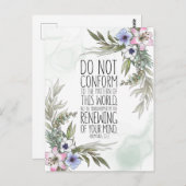 Niet in overeenstemming met het patroon, Romeinen  Briefkaart (Voorkant / Achterkant)