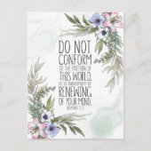 Niet in overeenstemming met het patroon, Romeinen  Briefkaart (Voorkant)