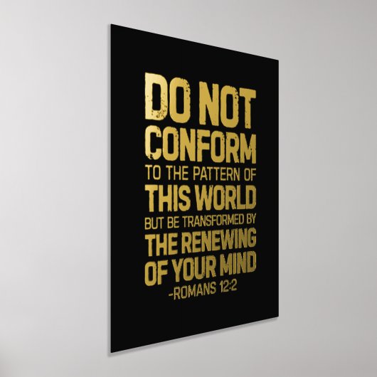 Niet in overeenstemming met het patroon, Romeinen  Folie Afdrukken (Laagn)