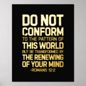 Niet in overeenstemming met het patroon, Romeinen  Folie Afdrukken (Voorkant)