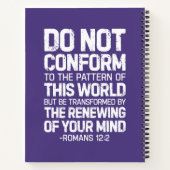 Niet in overeenstemming met het patroon, Romeinen Notitieboek (Achterkant)