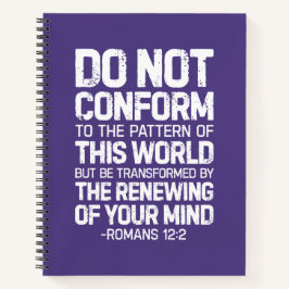 Niet in overeenstemming met het patroon, Romeinen Notitieboek