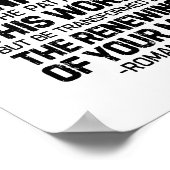 Niet in overeenstemming met het patroon, Romeinen  Poster (Hoek)