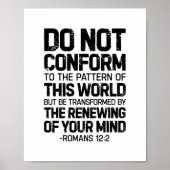 Niet in overeenstemming met het patroon, Romeinen  Poster (Voorkant)