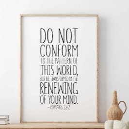 Niet in overeenstemming met het patroon, Romeinen Poster