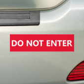 NIET INGENOMEN teken/sticker Bumpersticker (Op auto)